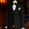 Black Three-Piece Suit