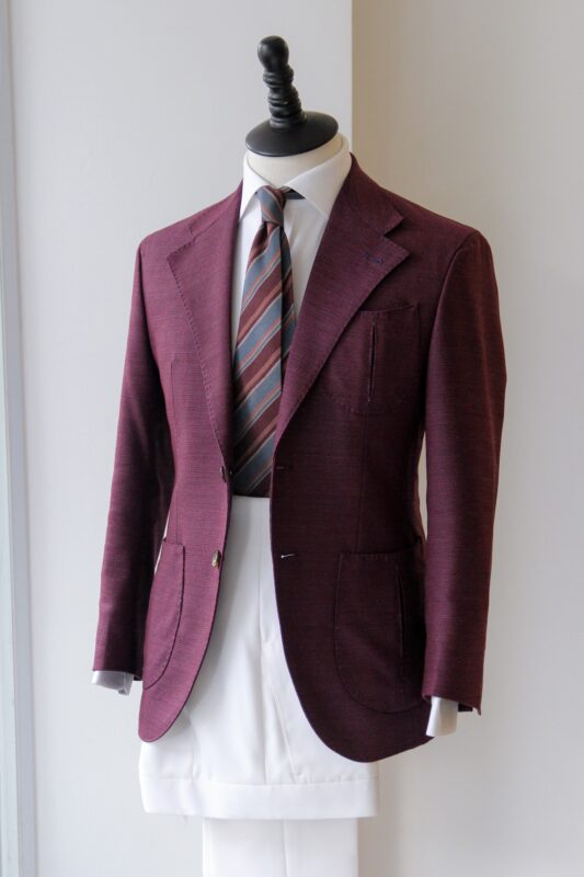 Hopsack Cherry Red Sport Jacket