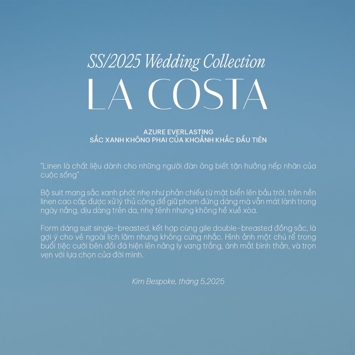 LA COSTA | LOOK 1: AZURE EVERLASTING - Image 4